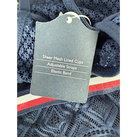 New Tommy Hilfiger lace High Neck Bralette, size large - Picture 3 of 13